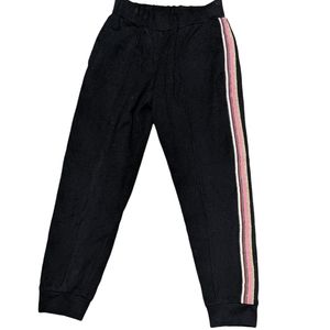 Trina Turk elastic waist pull on side striped joggers metallic comfort XS